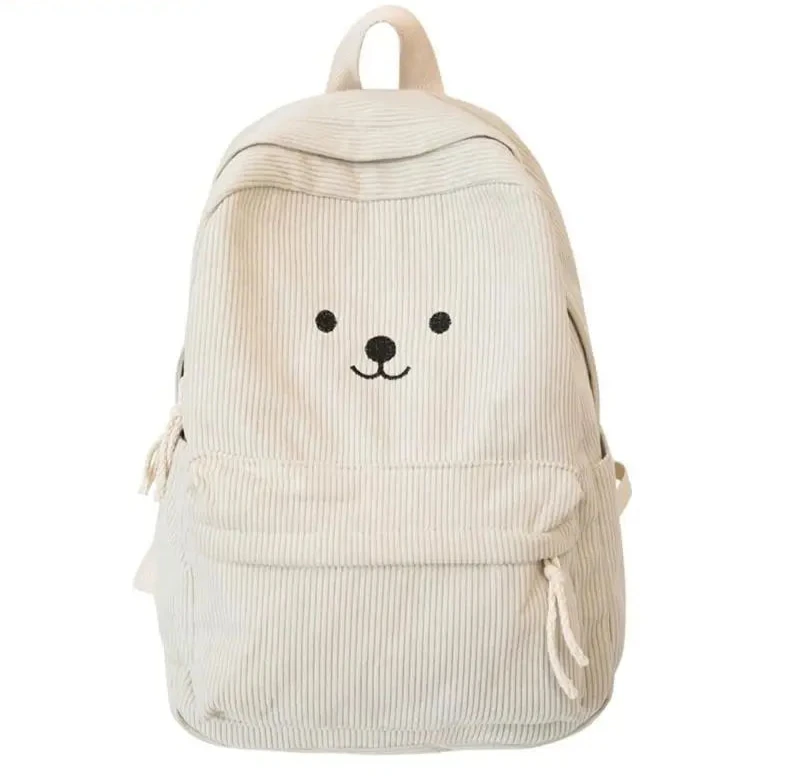  sac à dos en velours côtelé