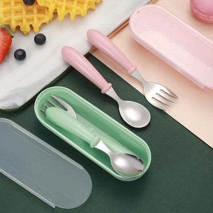 Set de Couverts pour enfants avec boîte de rangement