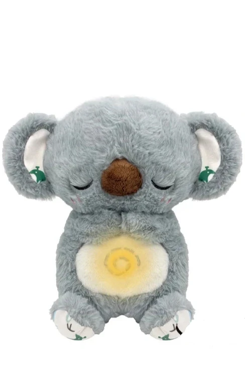 Peluche réconfortante avec respiration, sons et lumière