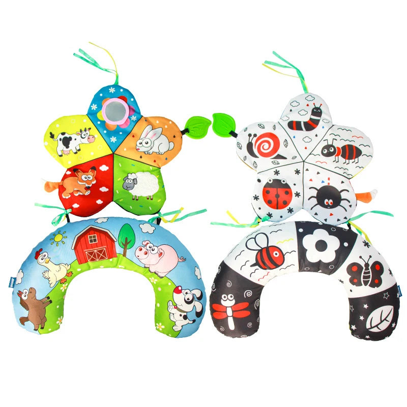 Jouet double face multisensoriel pour 0-6 mois