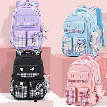 Sac à dos à carreaux ergonomique