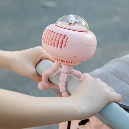 Ventilateur de poussette flexible et rotatif