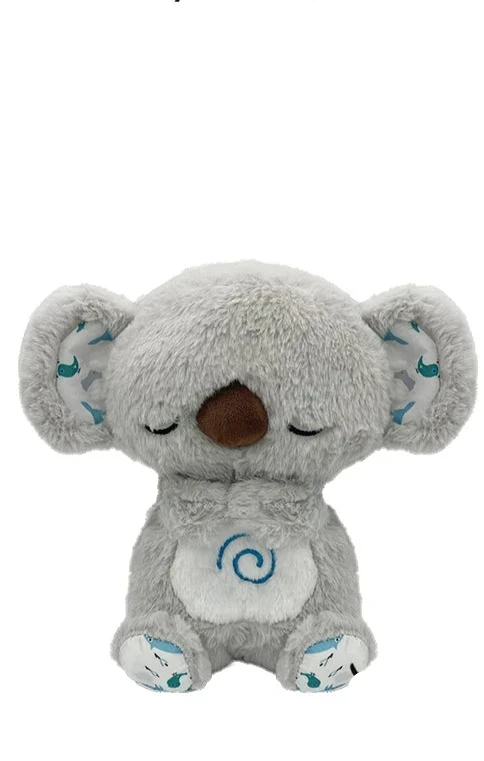 Peluche réconfortante avec respiration, sons et lumière