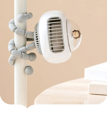 Ventilateur de poussette flexible et rotatif