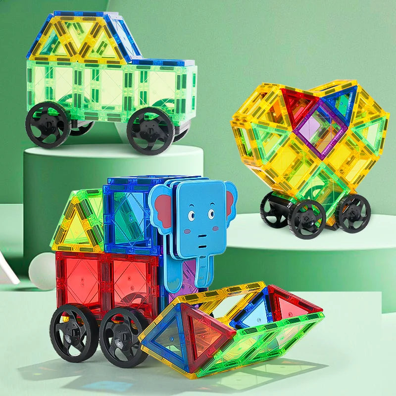 Blocs de construction magnétiques animaux pour enfants