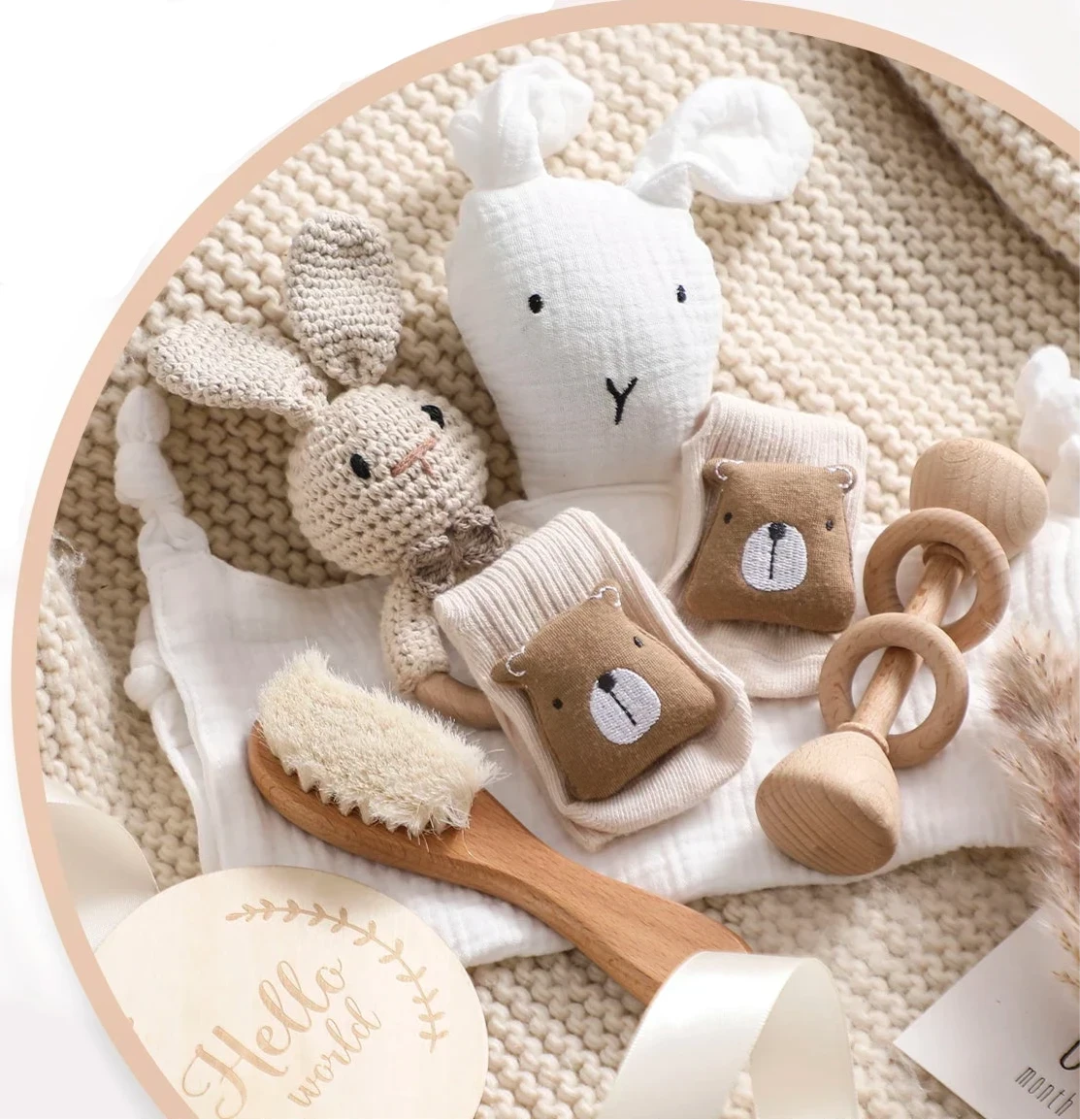 Coffret cadeau de naissance 6 pièces