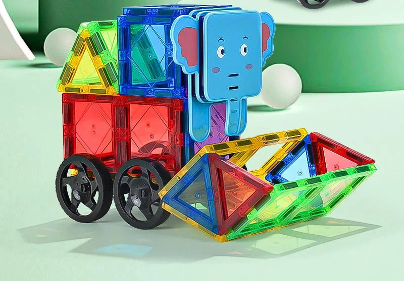 Blocs de construction magnétiques animaux pour enfants