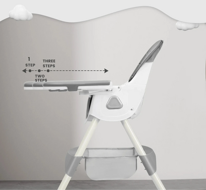 Chaise haute pliable pour bébé de 6 mois et plus