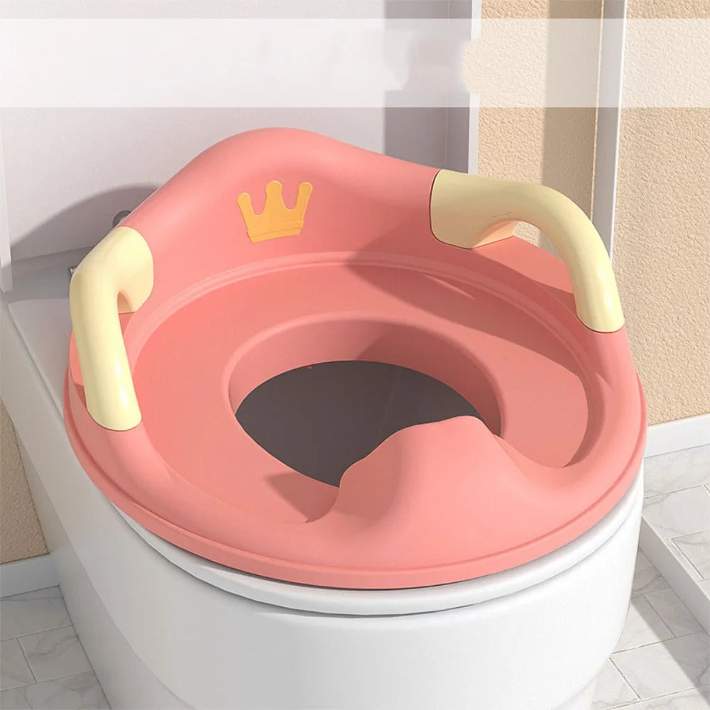 Siège réducteur de toilette pour enfants à motif couronne