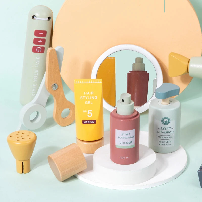 Kit du Coiffeur en bois pour enfants