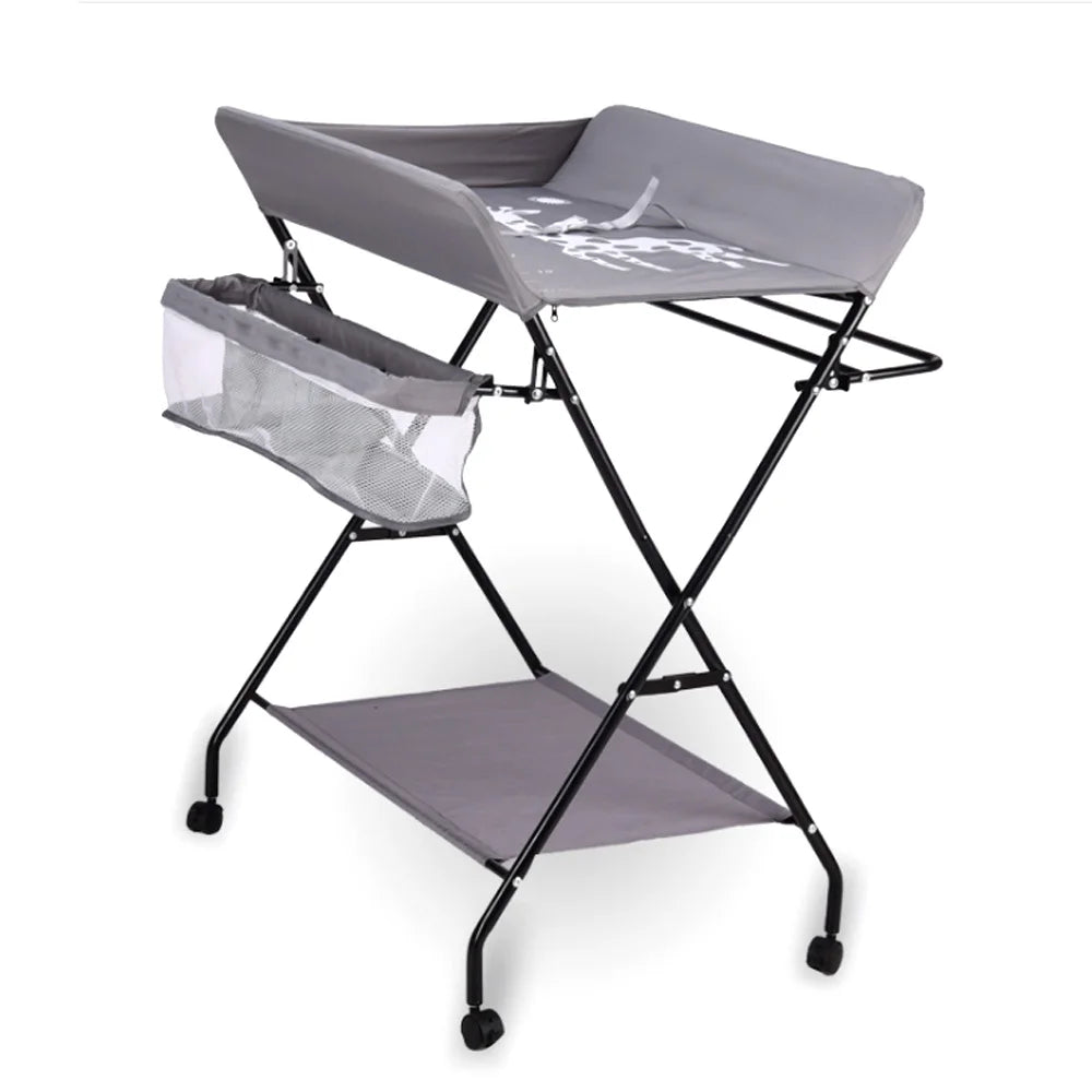 Table à langer pliable avec rangements