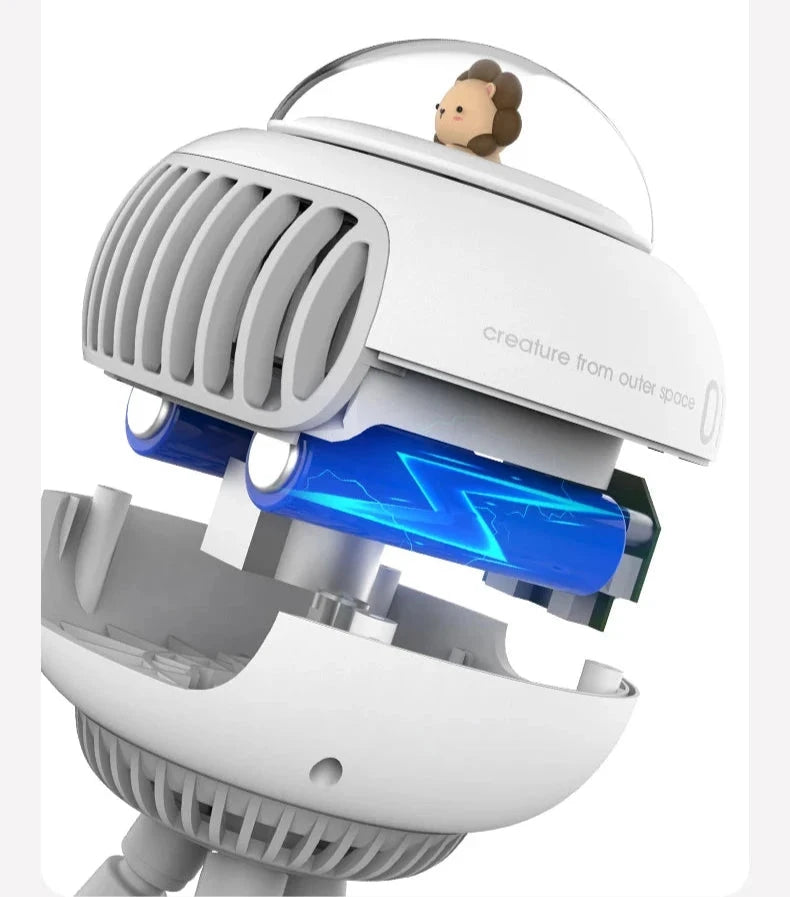 Ventilateur de poussette flexible et rotatif