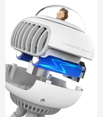 Ventilateur de poussette flexible et rotatif