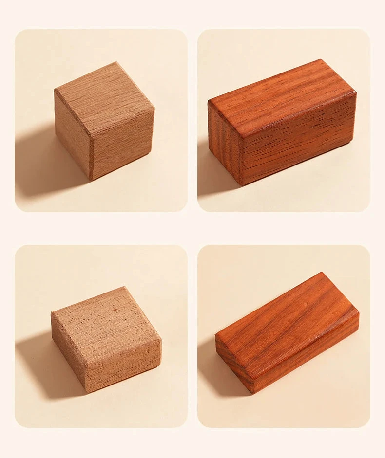 Ensemble de blocs de construction en bois