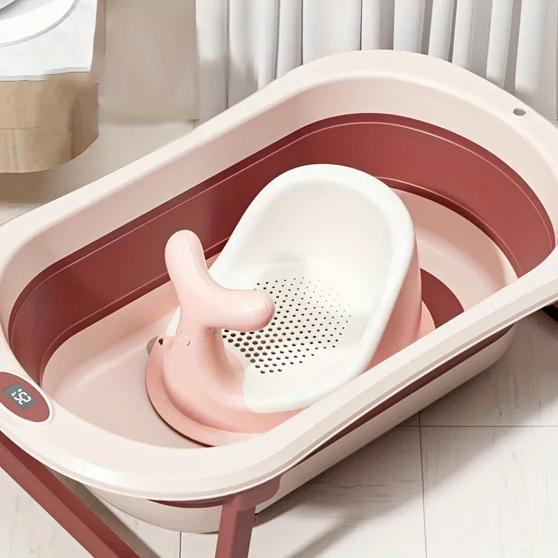 Baignoire pliable pour bébé avec affichage de température