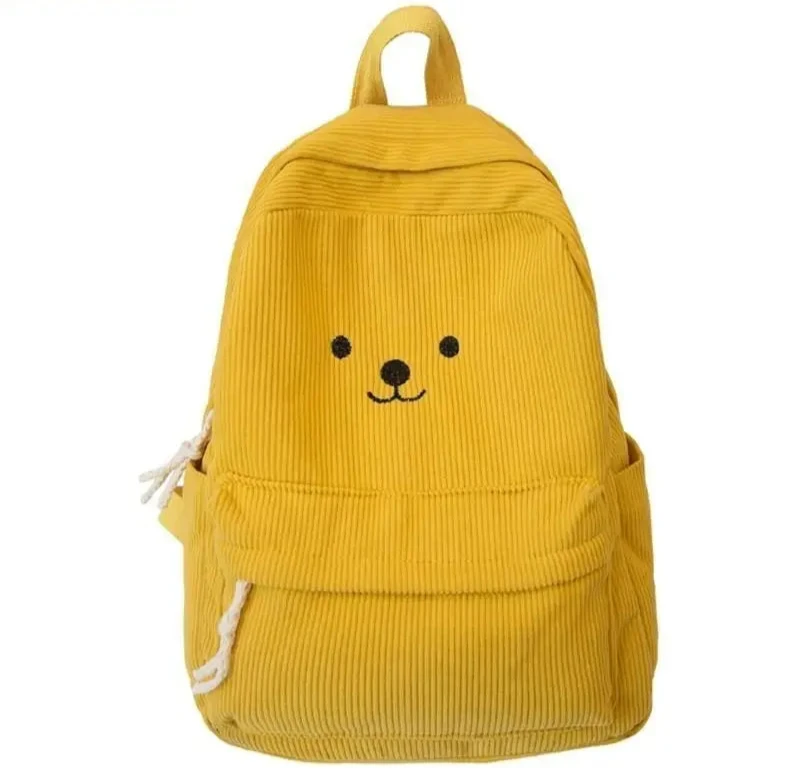  sac à dos en velours côtelé