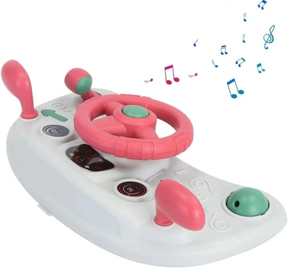 Trotteur pliable 2 en 1 avec plateau musical amovible
