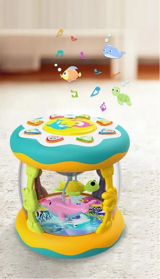 Rouleau lumineux musical interactif