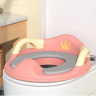 Siège réducteur de toilette pour enfants à motif couronne