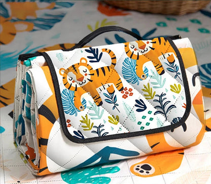 Tapis de pique-nique portable, pliable et imperméable motifs animaux