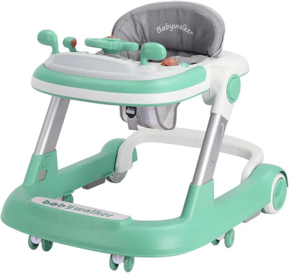 Trotteur pliable 2 en 1 avec plateau musical amovible