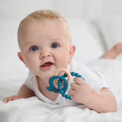 Anneau de dentition en silicone pour bébé