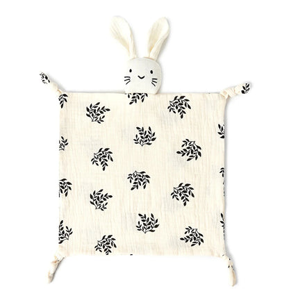 Doudou lapin en gaze de coton