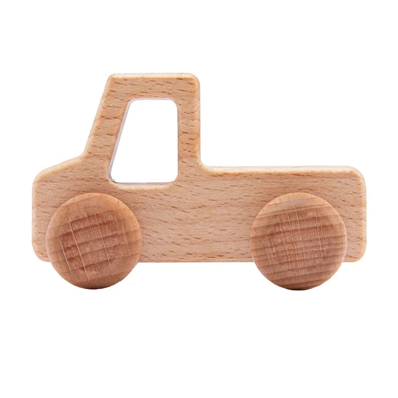 Jouets en bois pour bébé - collection véhicules