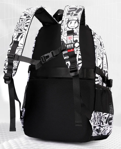 Sac à dos collégien motifs BD ou New York