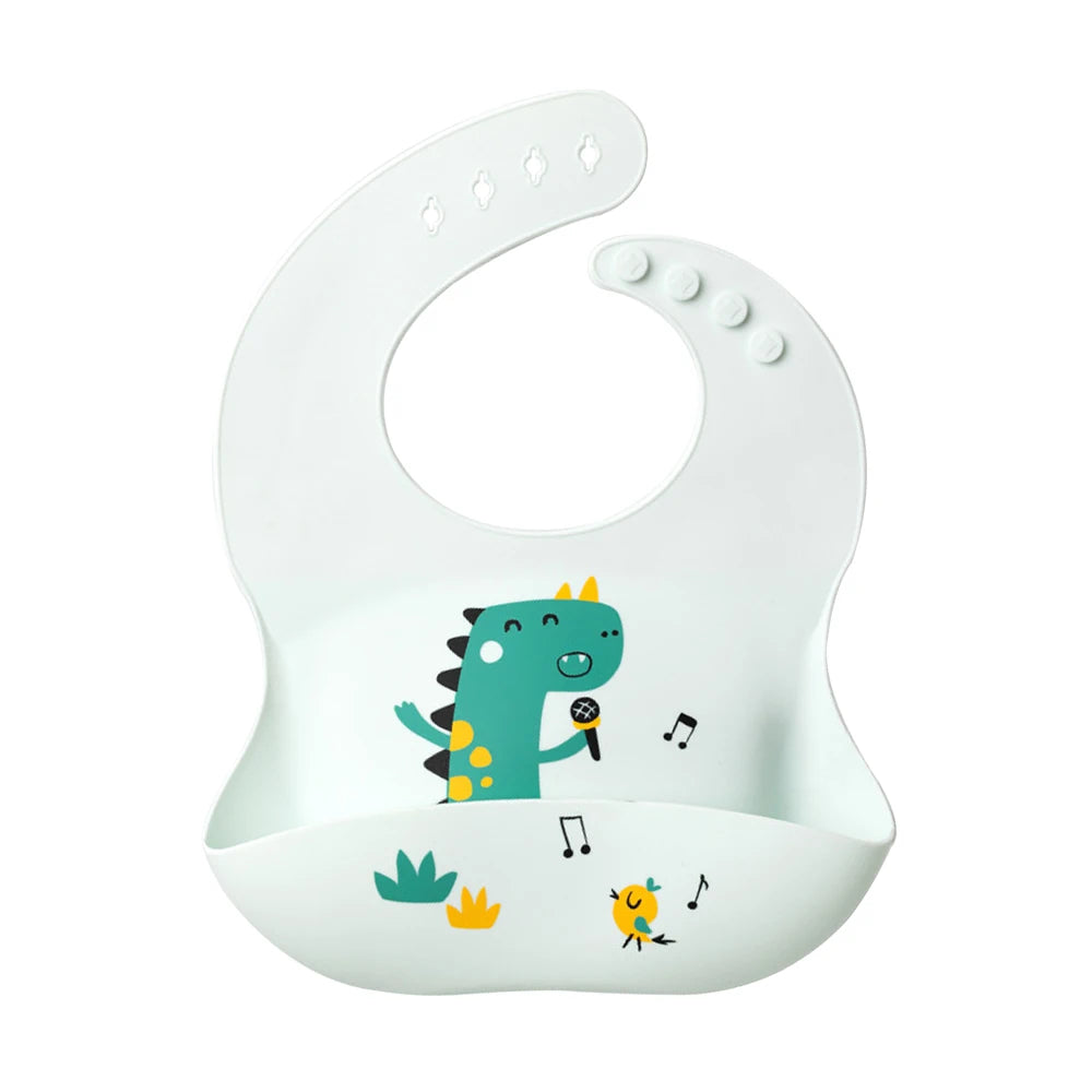 Bavoirs imperméables réglables pour enfants en Silicone souple