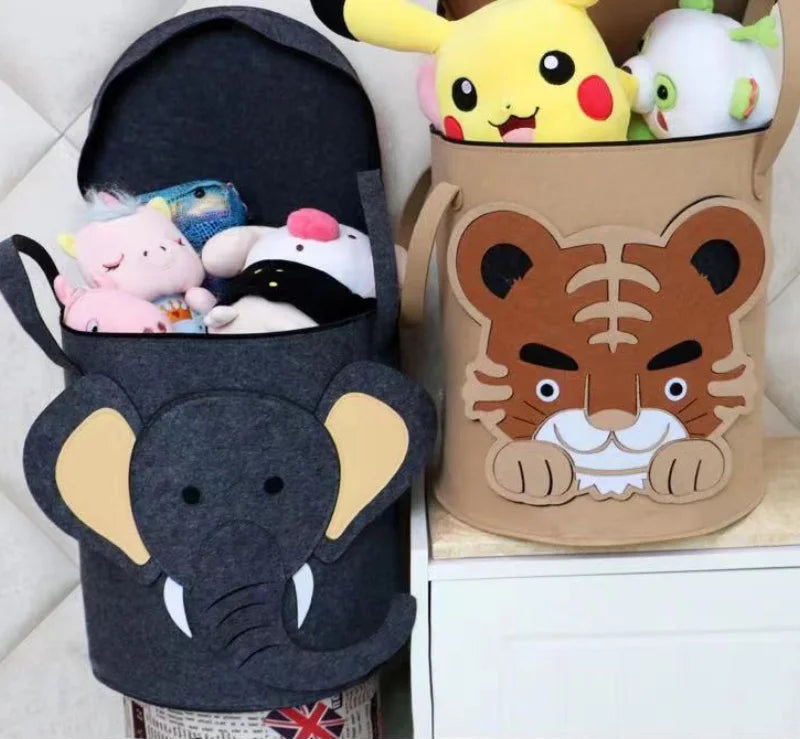 Paniers de rangement pour jouets ou linge pour chambre d'enfant - motifs animaliers