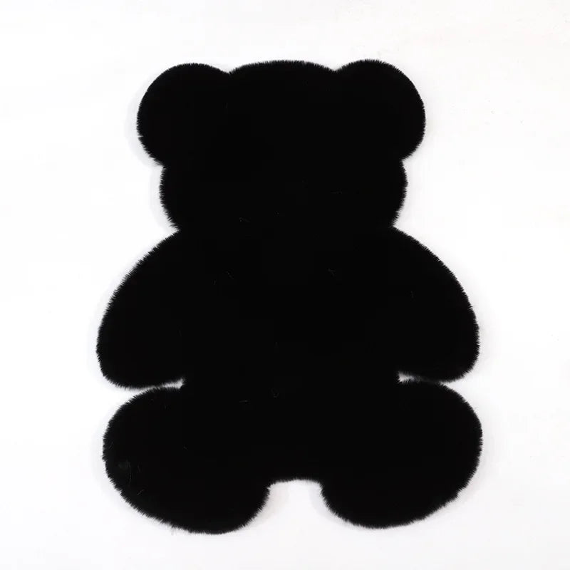 Tapis colorés super doux en forme d'ours