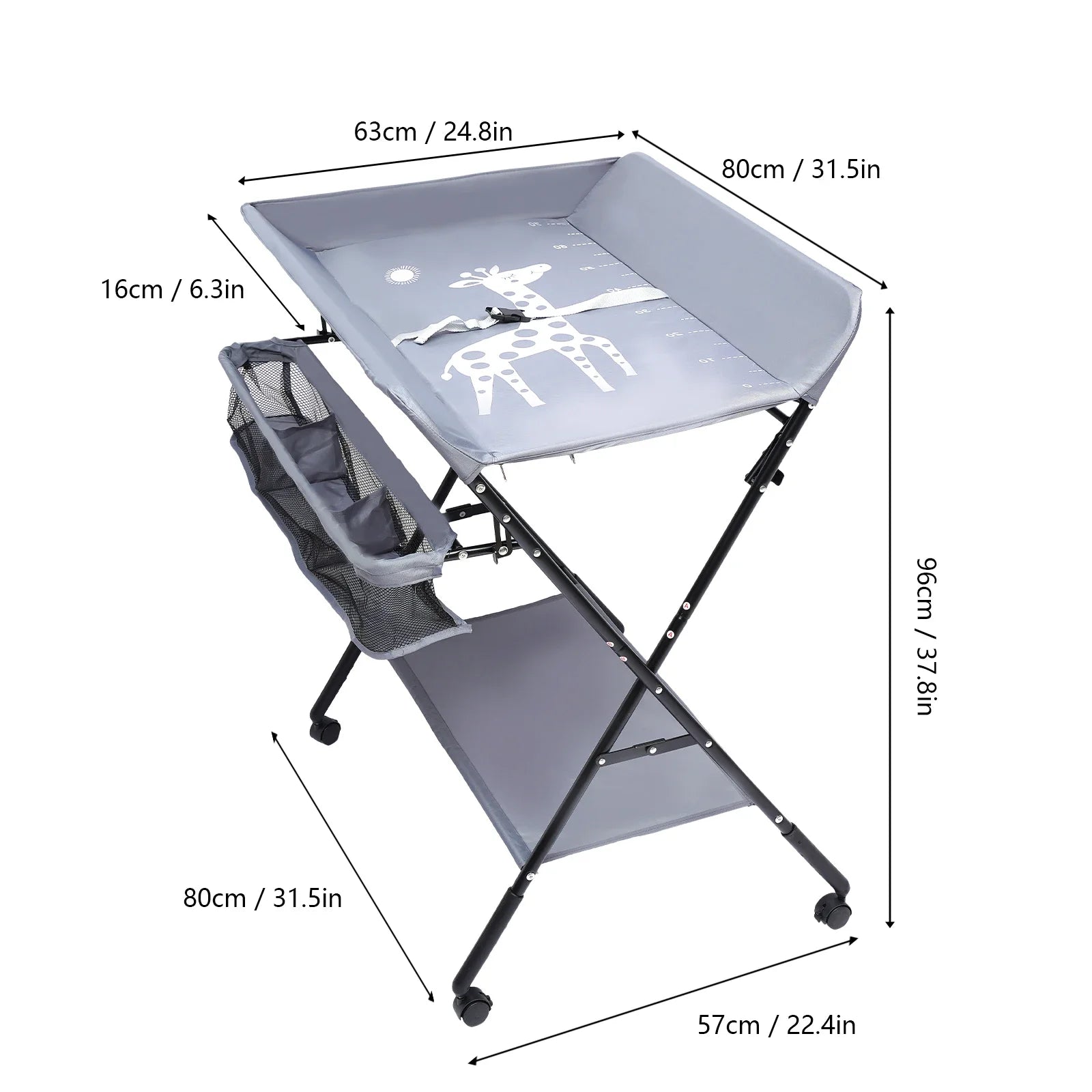 Table à langer pliable pour bébé