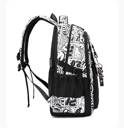 Sac à dos collégien motifs BD ou New York
