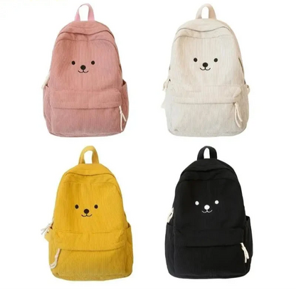  sac à dos en velours côtelé