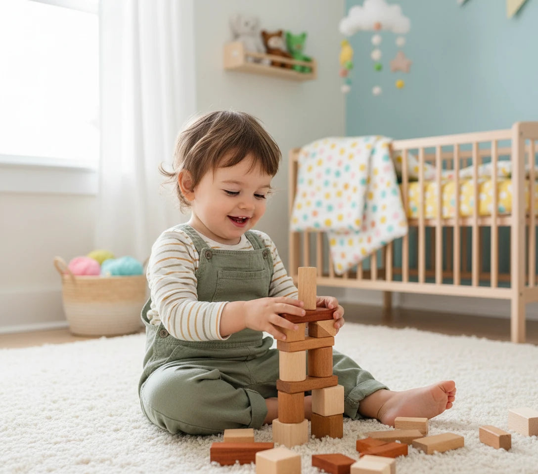 Ensemble de blocs de construction en bois
