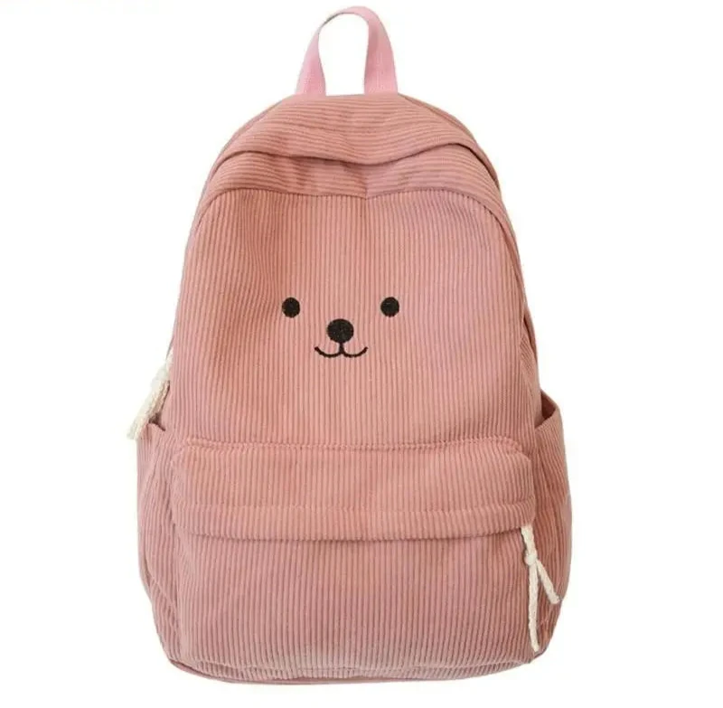  sac à dos en velours côtelé