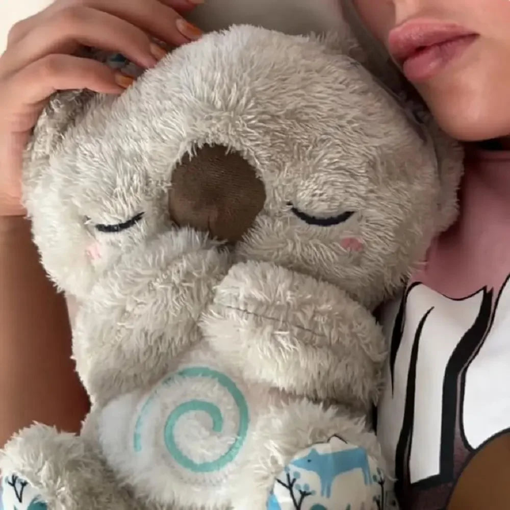 Peluche réconfortante avec respiration, sons et lumière