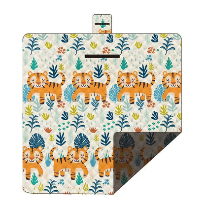 Tapis de pique-nique portable, pliable et imperméable motifs animaux