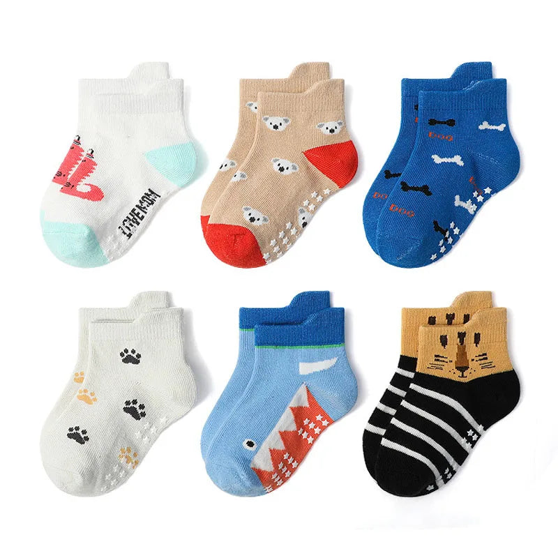 Lot de 6 paires de chaussettes antidérapantes