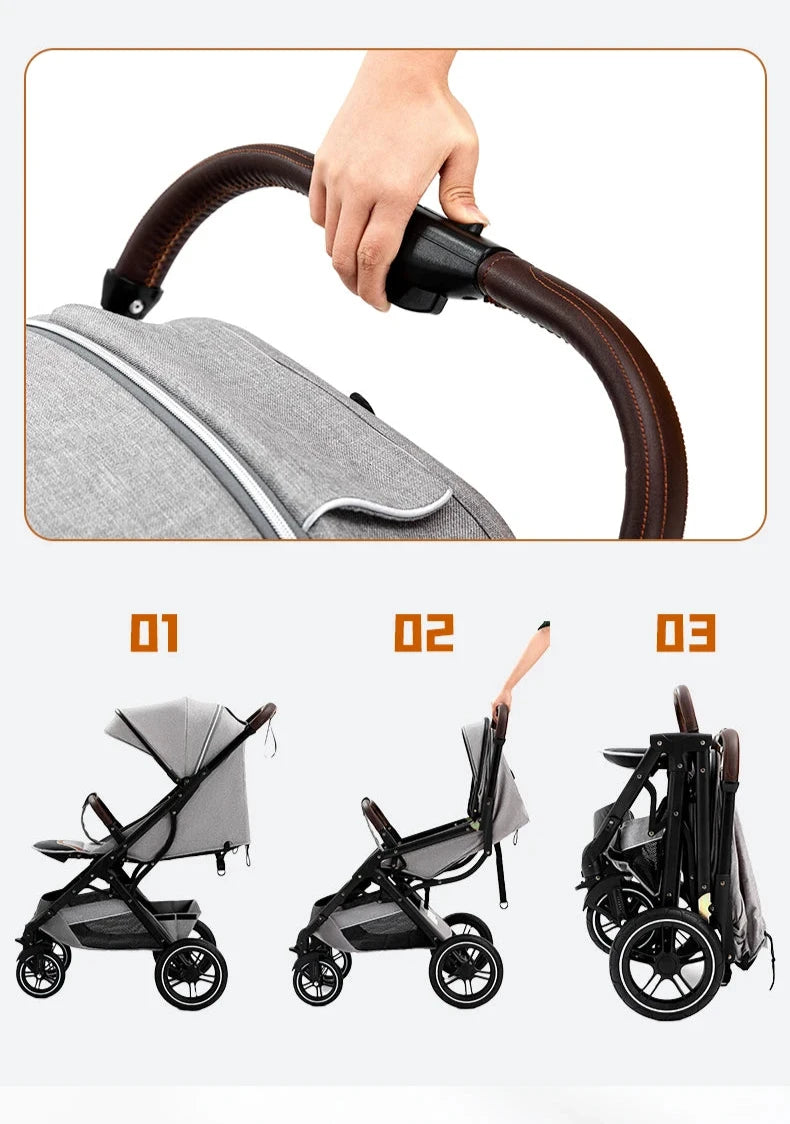 Poussette polyvalente moderne et pratique