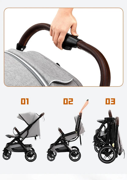 Poussette polyvalente moderne et pratique