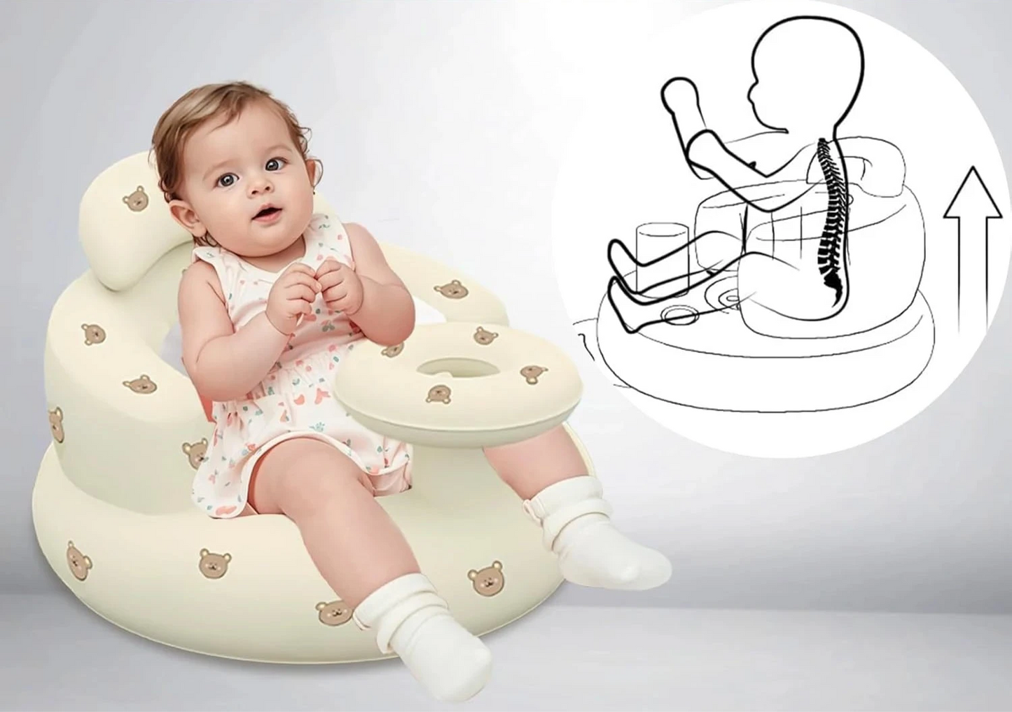 Canapé gonflable pour bébé
