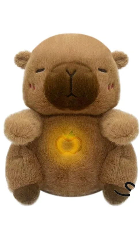 Peluche réconfortante avec respiration, sons et lumière
