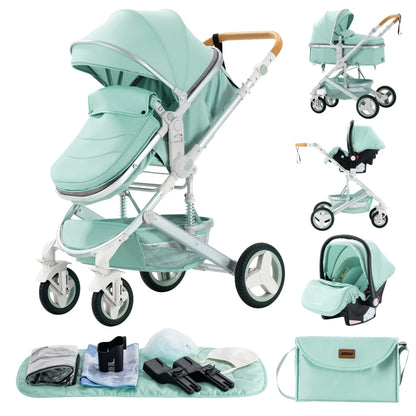 Poussette polyvalente moderne et pratique