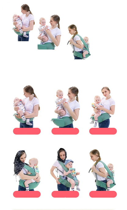 Porte-bébé ergonomique de 0 à 48 mois avec siège de hanche