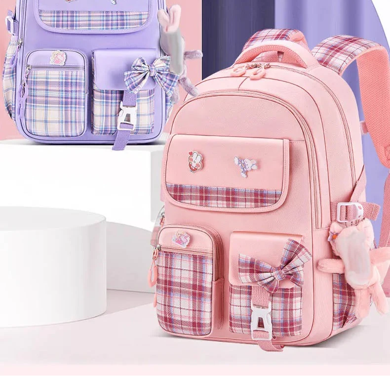 Sac à dos à carreaux ergonomique
