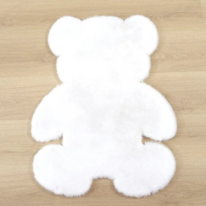 Tapis Super doux en forme d'ours et couleurs douces