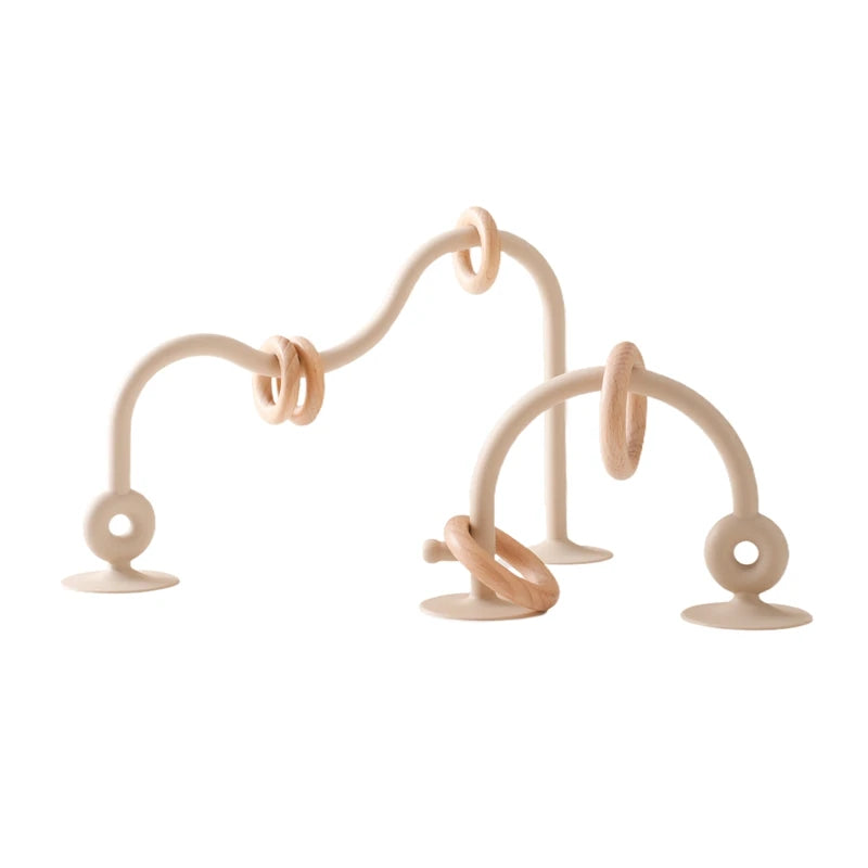 Jouet d'éveil à ventouse pour chaise haute de bébé