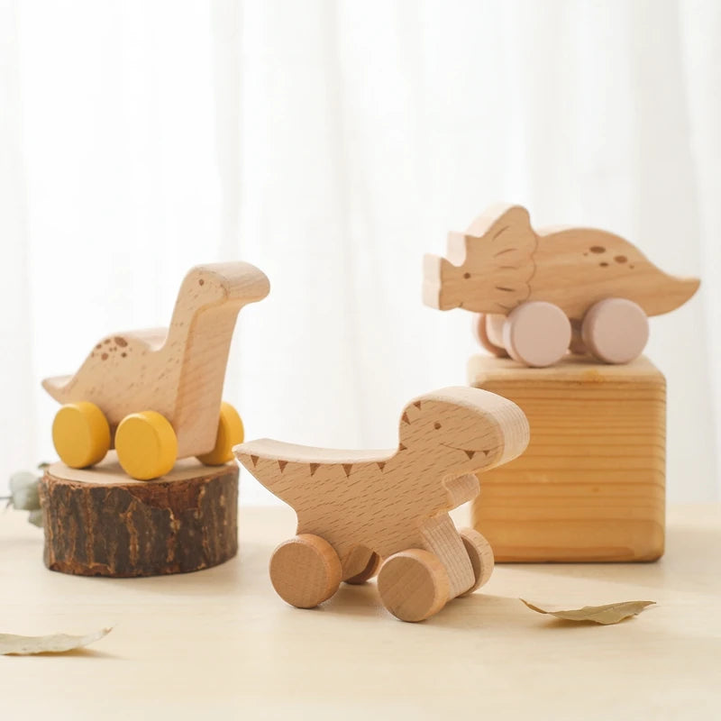 Jouets en bois pour bébé - collection dinosaures Petit Berceau
